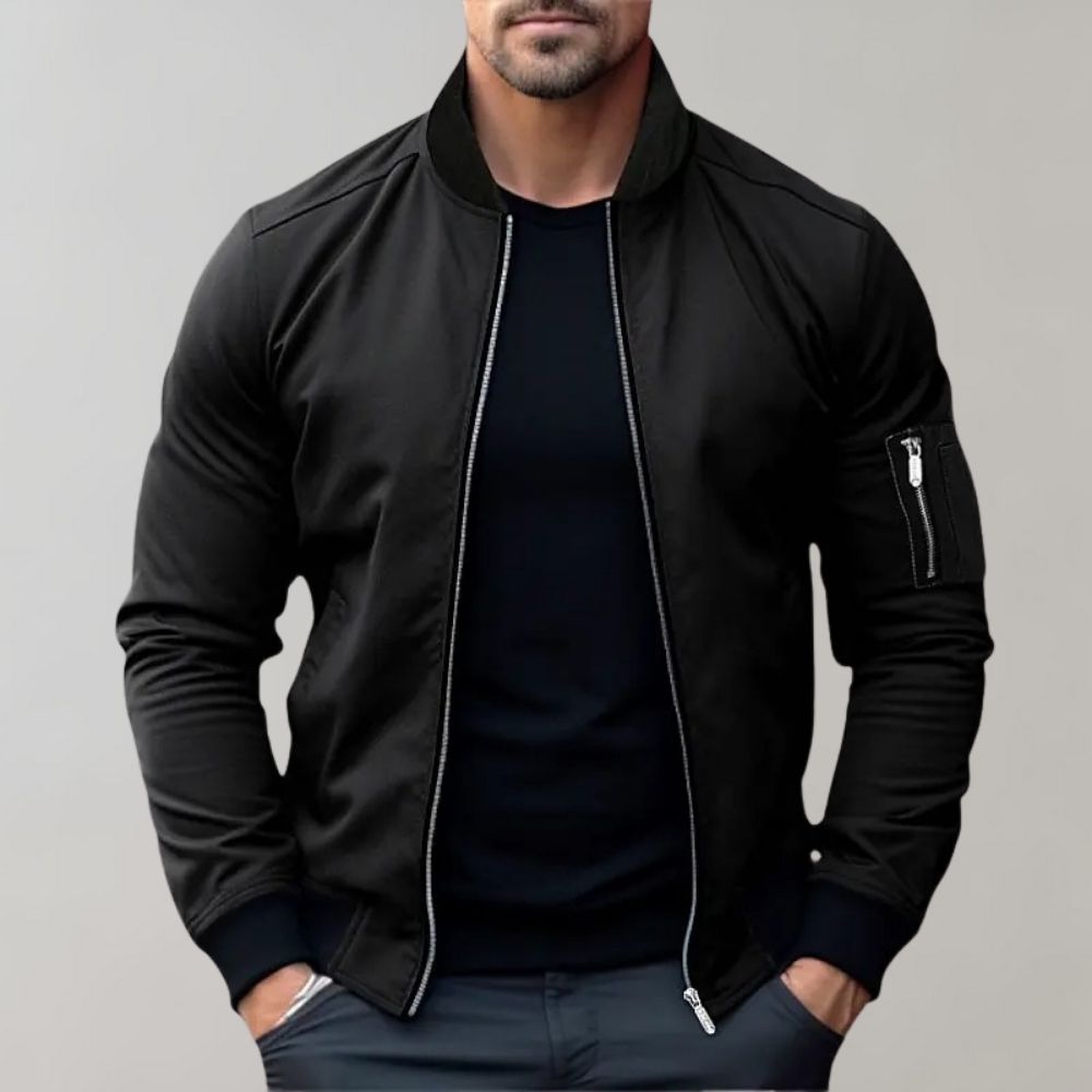 Maxwell | Mens Bomber Jacket | Black Bomber Jacket | Stylish Bomber 6