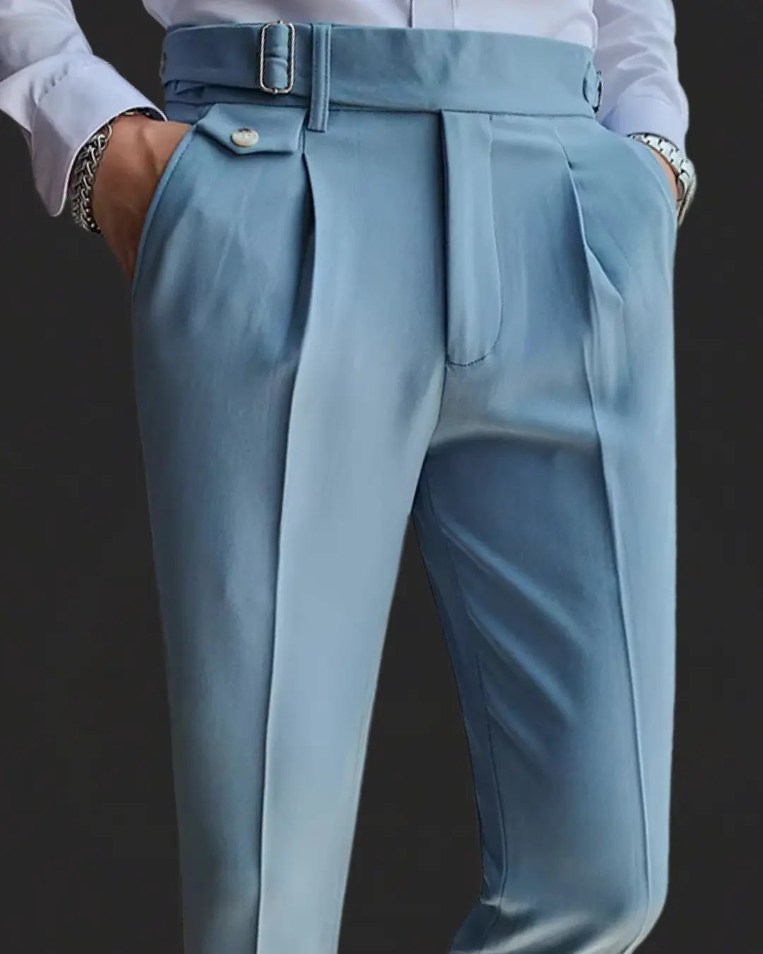 Alessandro | Trousers | Adjustable Waistband | Tailored Fit 5