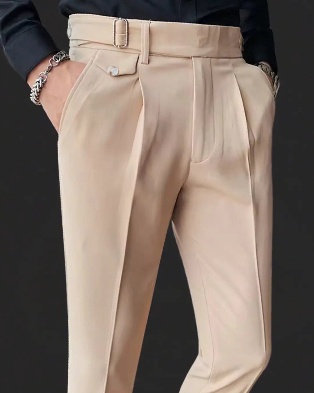 Alessandro | Trousers | Adjustable Waistband | Tailored Fit 9