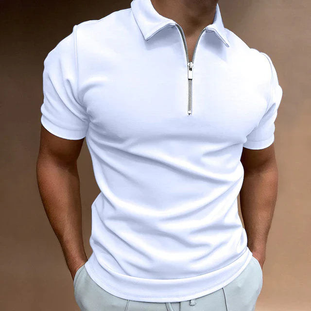 Alex | Casual Polo Shirt | Zippered Polo | Comfortable Men's Polo 0