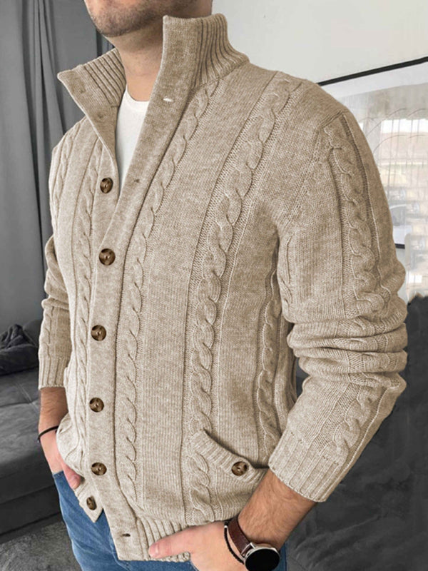 Aljohn | Men's Cardigan | V-Neck Jumper | Comfortable Cotton Blend 3