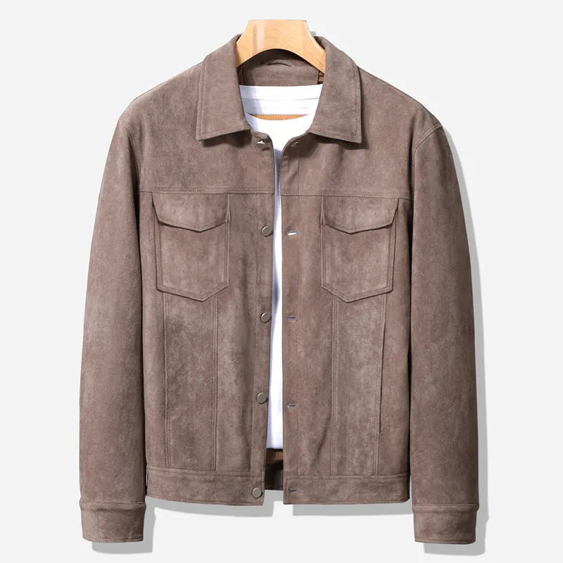 Brandt | Men's Jacket | Mens Coats | Casual Suede Outerwear 1
