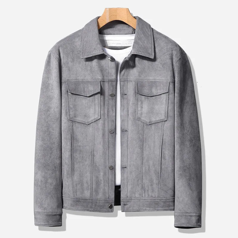 Brandt | Men's Jacket | Mens Coats | Casual Suede Outerwear 3