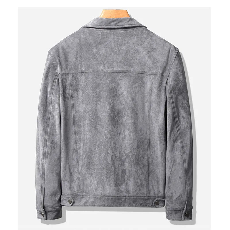 Brandt | Men's Jacket | Mens Coats | Casual Suede Outerwear 4