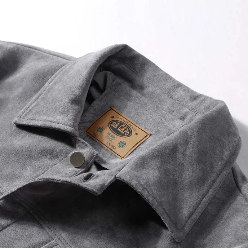 Brandt | Men's Jacket | Mens Coats | Casual Suede Outerwear 5