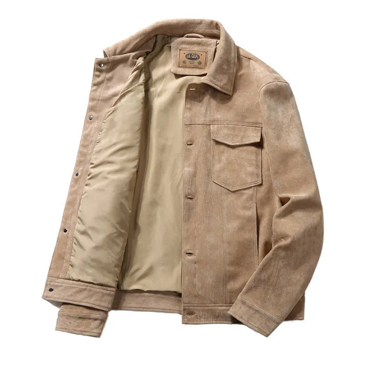 Brandt | Men's Jacket | Mens Coats | Casual Suede Outerwear 7