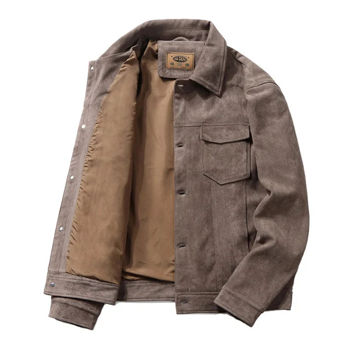 Brandt | Men's Jacket | Mens Coats | Casual Suede Outerwear 8