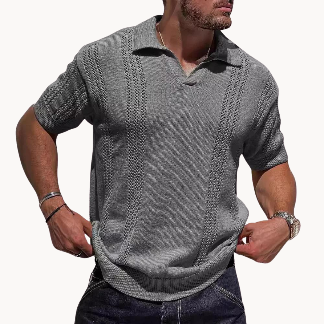 Elton | Knit Polo | Breathable Fabric | Moisture Control | Comfortable Fit 3