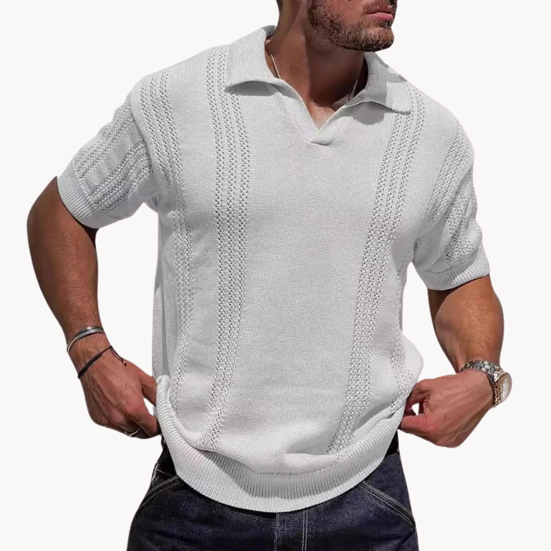Elton | Knit Polo | Breathable Fabric | Moisture Control | Comfortable Fit 4