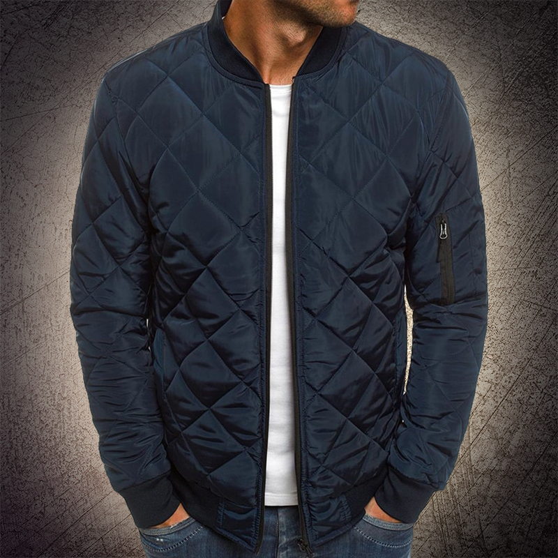 Ethan | Bomber Jacket | Lightweight Warmth | Quilted Nylon Blend 4