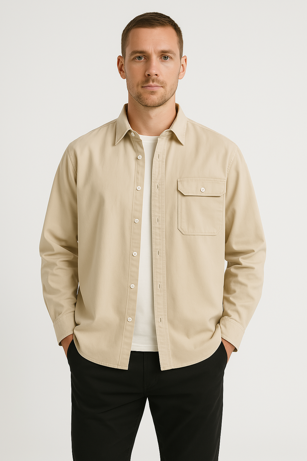 Ethan | Breathable Button Down Shirt | Long Sleeve Casual Shirt | Relaxed Fit Top 1