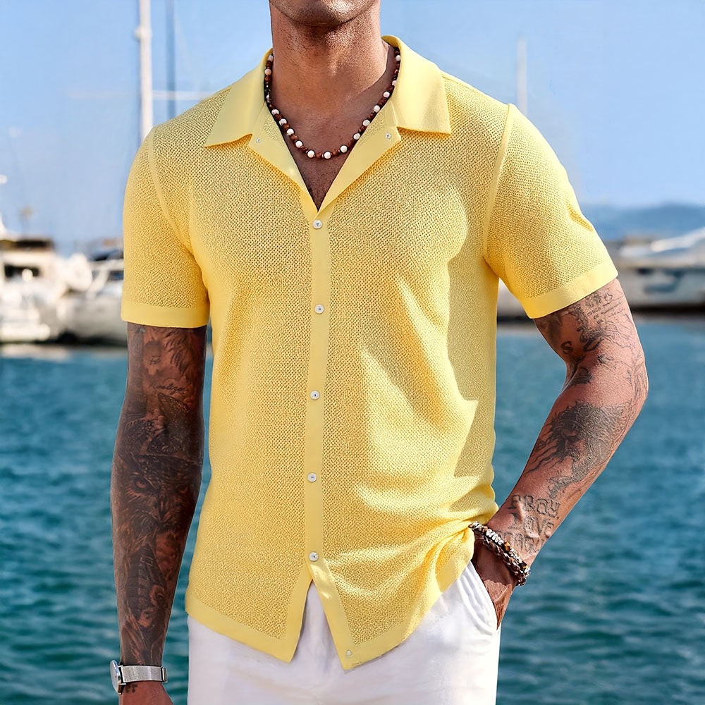 Ethan | Breathable Knit Shirt | Mesh Body | Easy Care 1