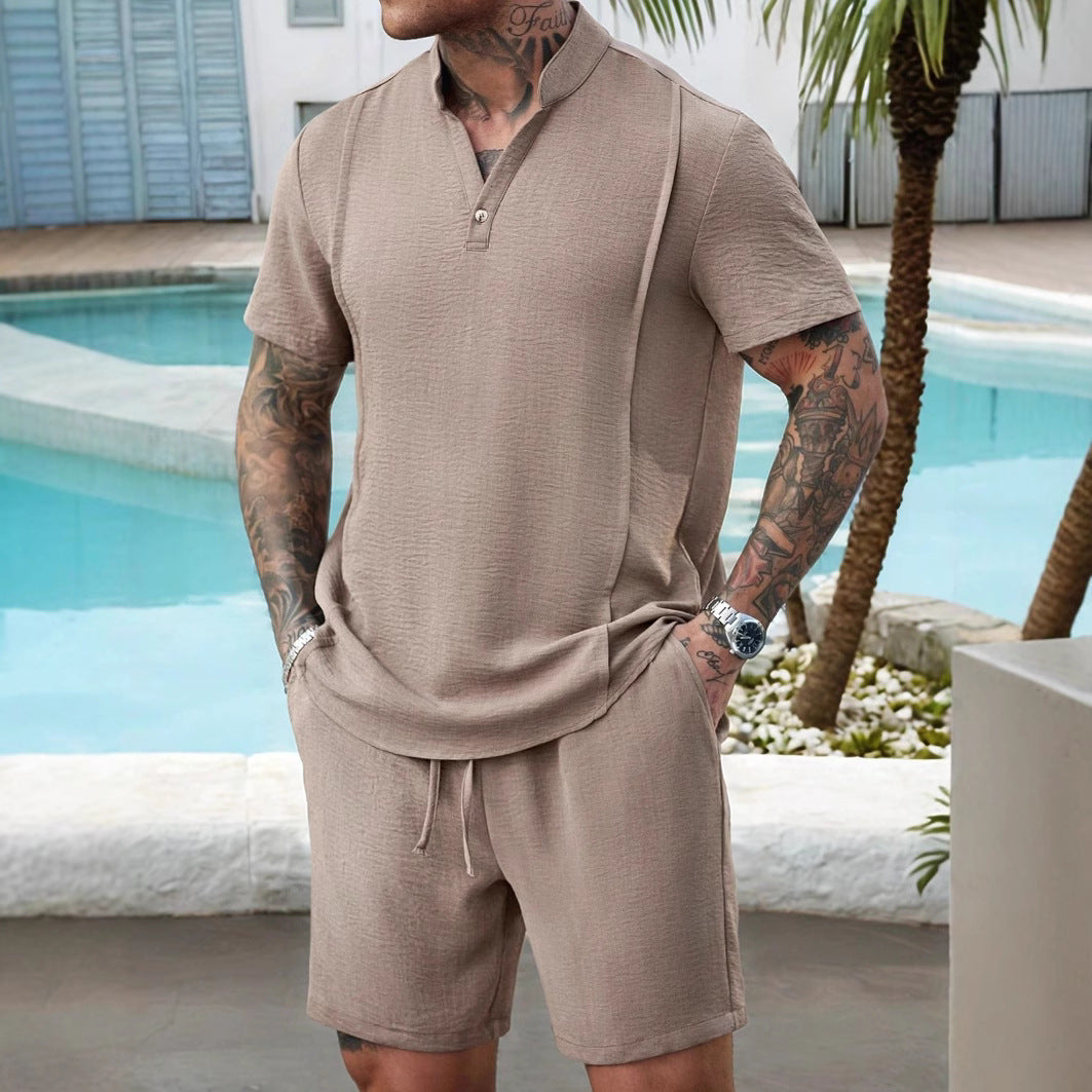 Ethan | Breathable Shirt Set | Comfortable Shorts Set | Relaxed Fit Apparel 2