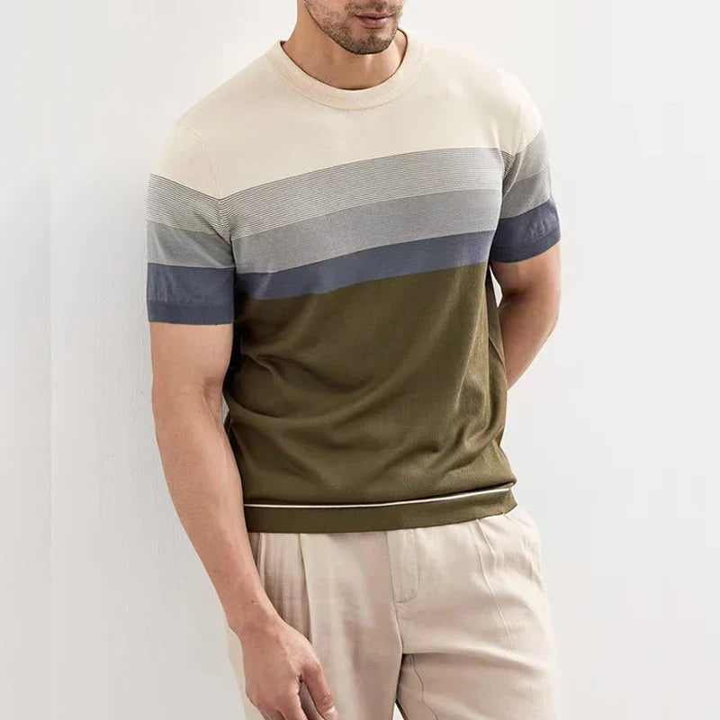 Ethan | Breathable T-Shirt | Lightweight Fabric | Multi-Color Pattern 1