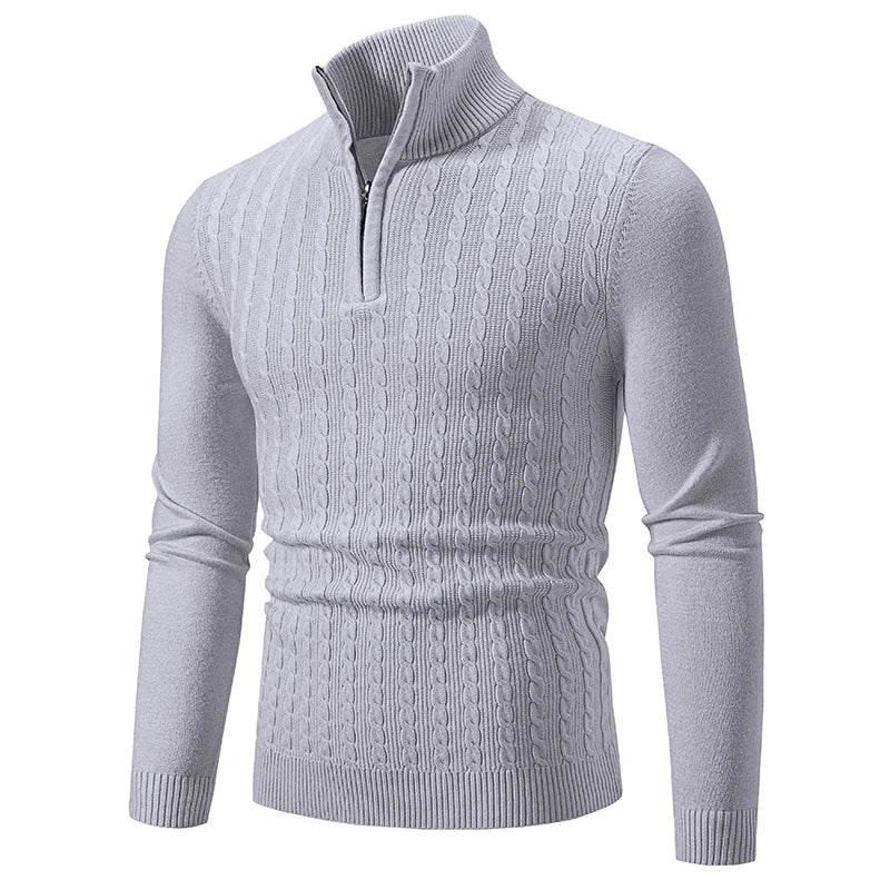 Ethan | Cable Knit Sweater | Half-Zip Sweater | Stylish Layering Piece 0