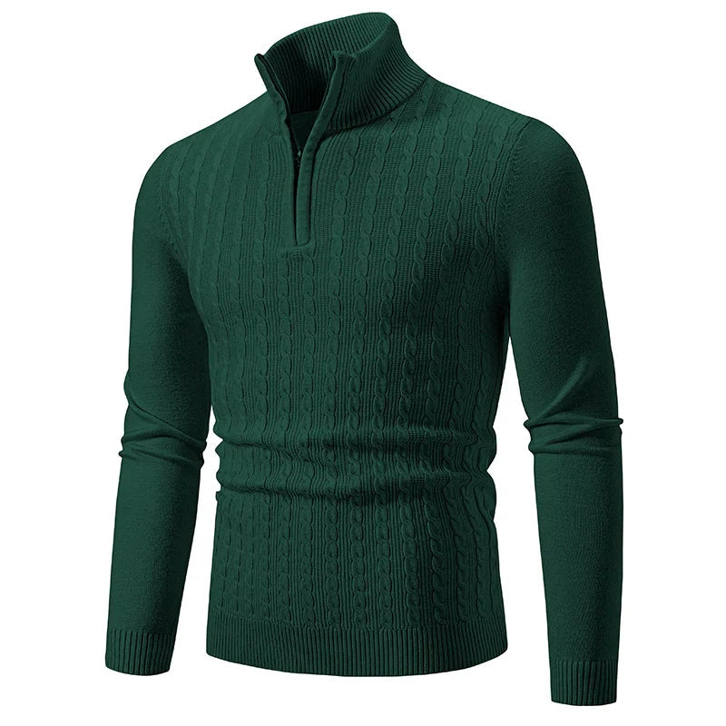 Ethan | Cable Knit Sweater | Half-Zip Sweater | Stylish Layering Piece 7