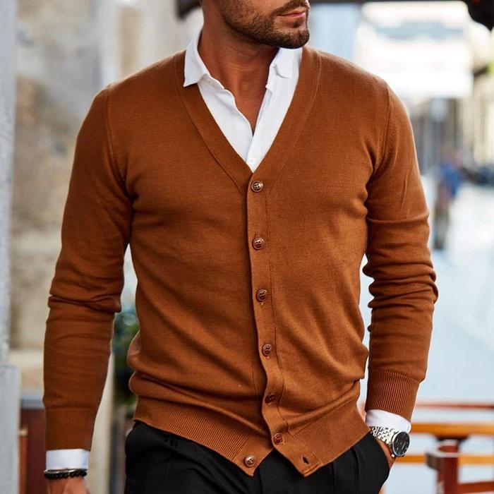 Ethan | Casual Cardigan | V-Neck Design | Stylish Men's Wear 1