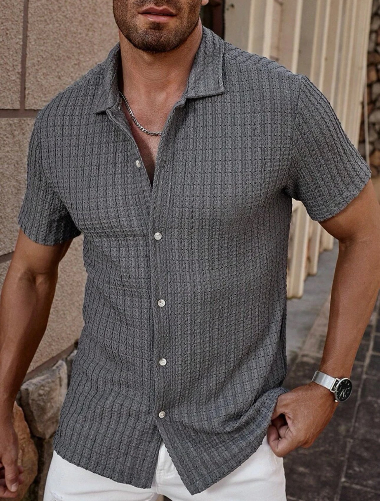 Ethan | Casual Short Sleeve Shirt | Slim Fit Shirt | Lightweight Fabric 12