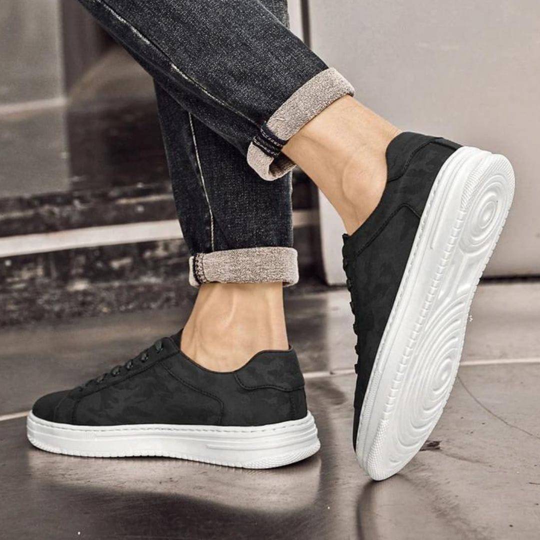 Ethan | Casual Sneakers | Leather Sneakers | Camo Design 2