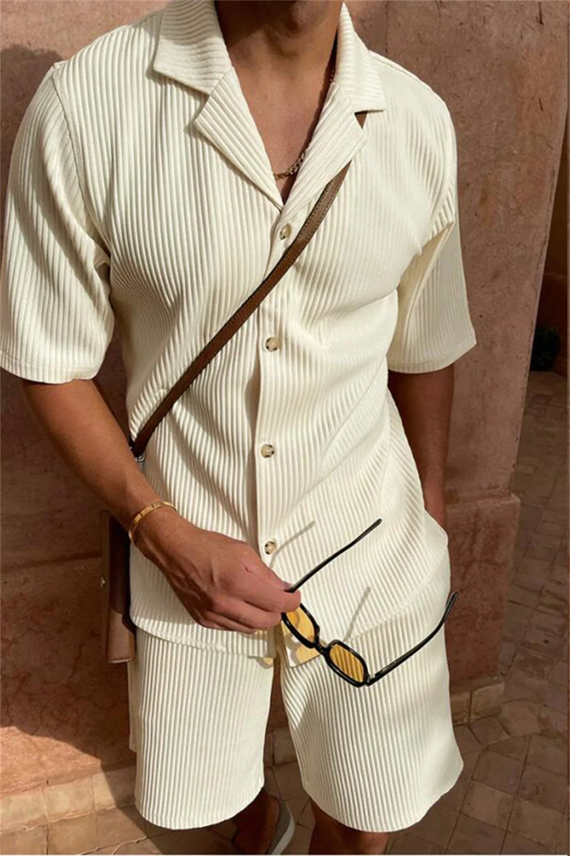 Ethan | Cord Set | Short Sleeve Shirt | Matching Shorts 3