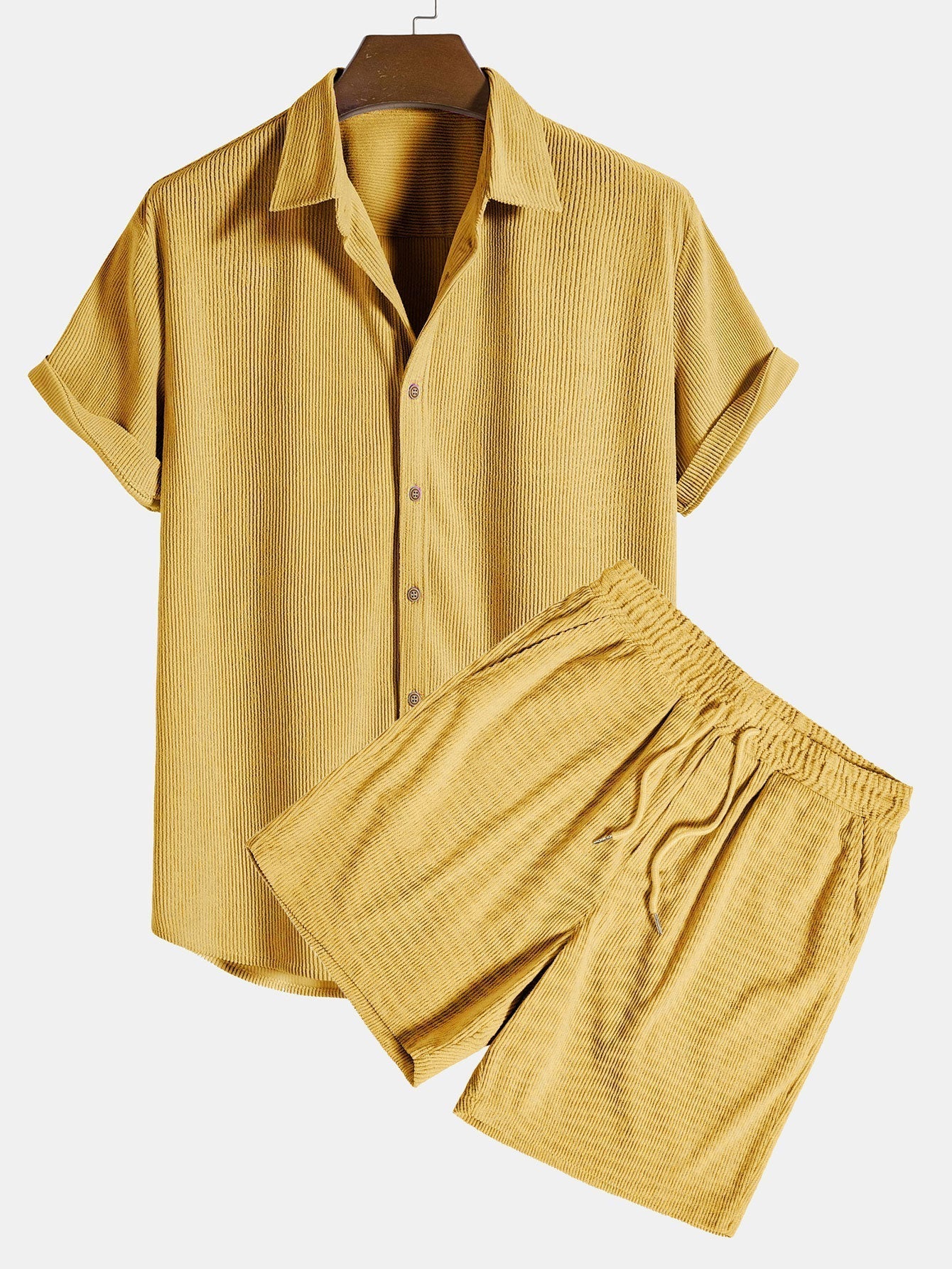Ethan | Corduroy Shirt | Matching Shorts | Comfortable Outfit 10