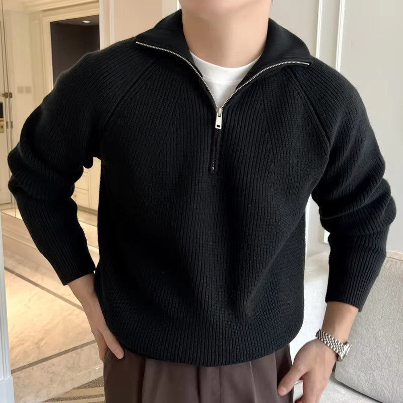 Ethan | Cotton Sweater | Quarter-Zip Style | Breathable Fabric 0