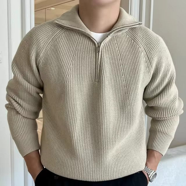 Ethan | Cotton Sweater | Quarter-Zip Style | Breathable Fabric 2