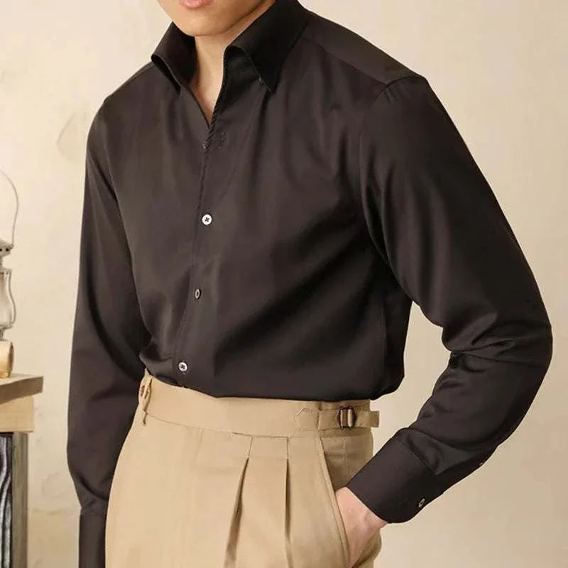 Ethan | Dress Shirt | Streamlined Fit | Polyester Blend 5