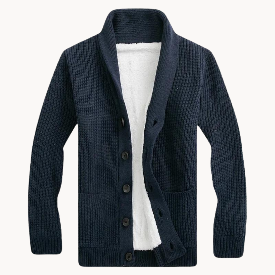 Ethan | Fleece Cardigan | Shawl Collar Sweater | Men's Cardigan 2