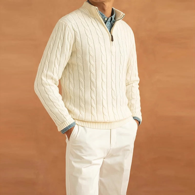 Ethan | Half Zip Sweater | Jacquard Knit | Winter Style 2