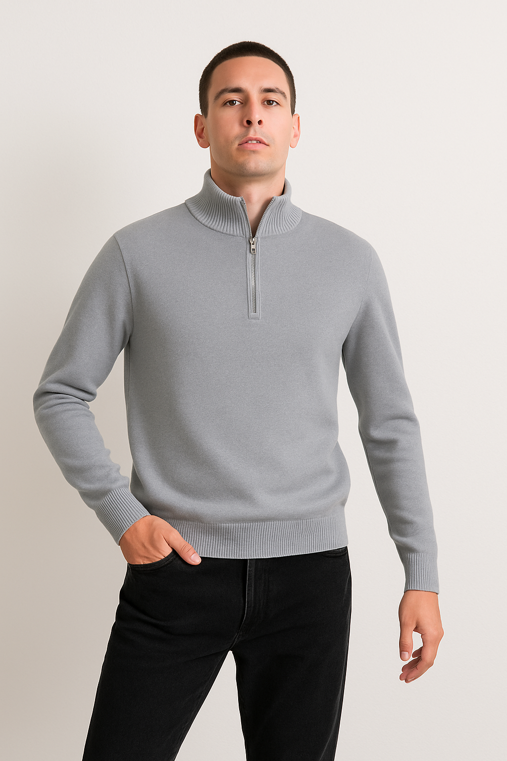Ethan | Half Zip Sweater | Knit Pullover | Stylish Knitwear 1