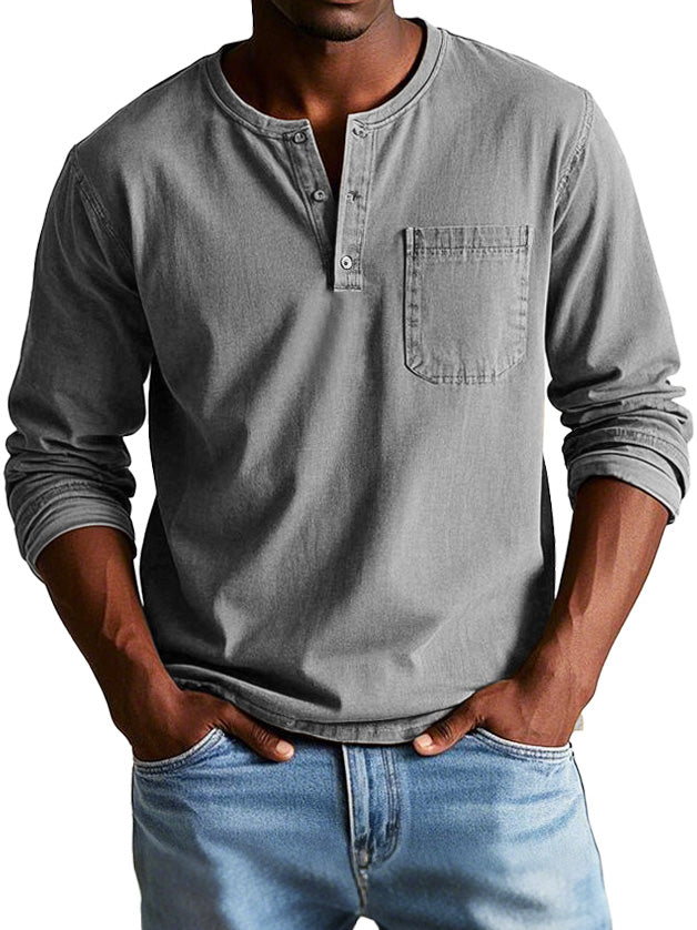 Ethan | Henley Shirt | Tailored Fit | Lightweight Fabric 2