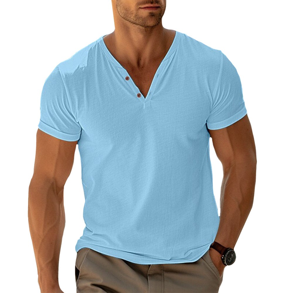 Ethan | Henley Shirt | Tailored Fit | Soft Fabric Blend 1
