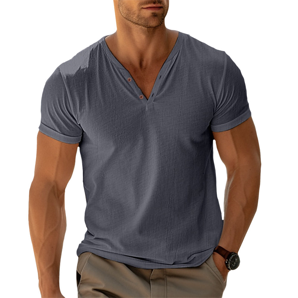 Ethan | Henley Shirt | Tailored Fit | Soft Fabric Blend 3
