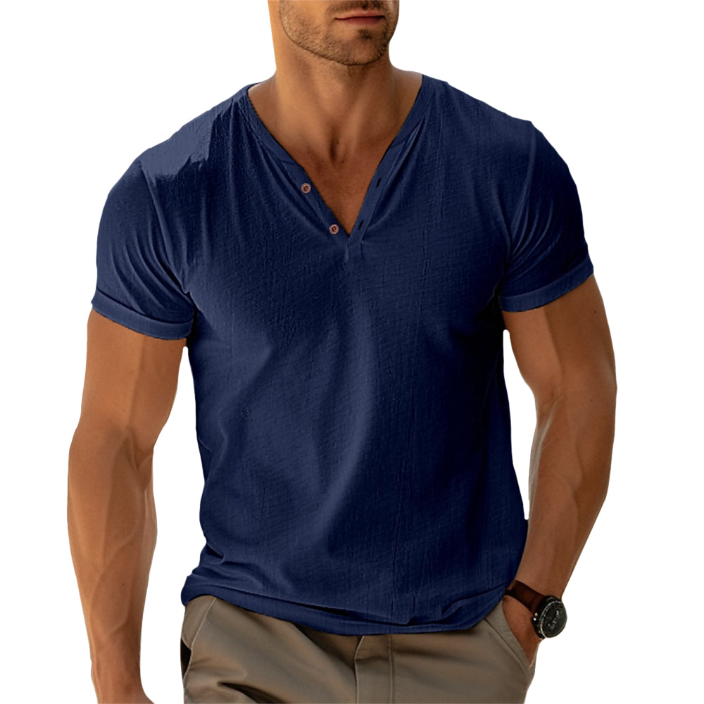 Ethan | Henley Shirt | Tailored Fit | Soft Fabric Blend 4