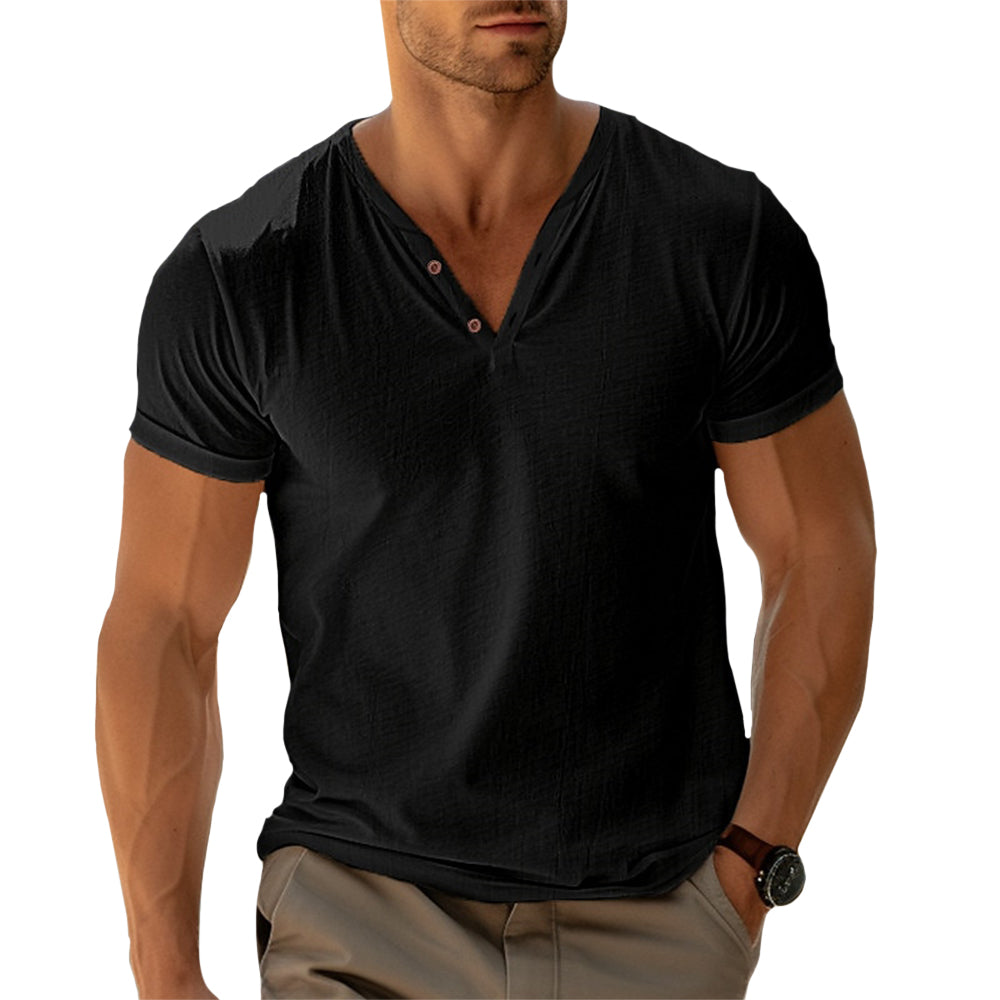 Ethan | Henley Shirt | Tailored Fit | Soft Fabric Blend 5