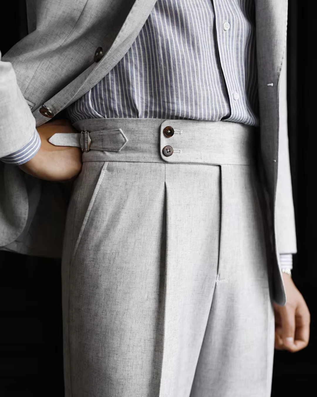 Ethan | High Waist Pants | Structured Shape | Vintage Style 0