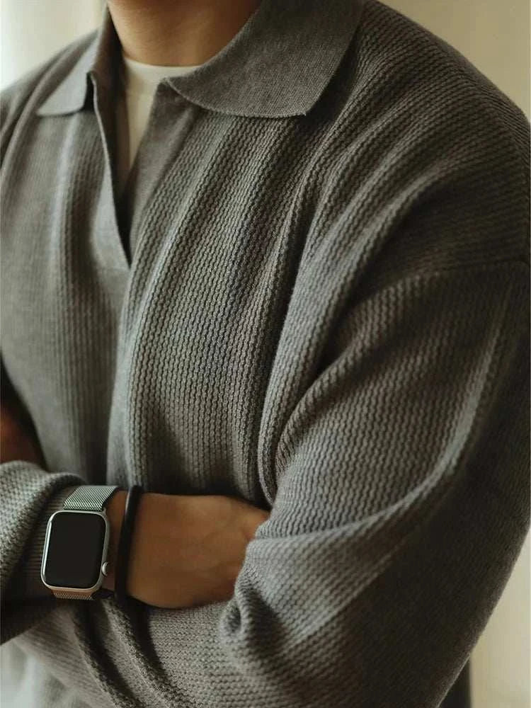Ethan | Knit Sweater | Folded Collar | Stylish Comfort 3