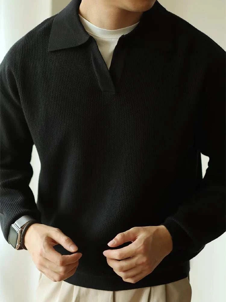 Ethan | Knit Sweater | Folded Collar | Stylish Comfort 4