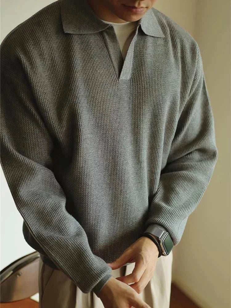 Ethan | Knit Sweater | Folded Collar | Stylish Comfort 6
