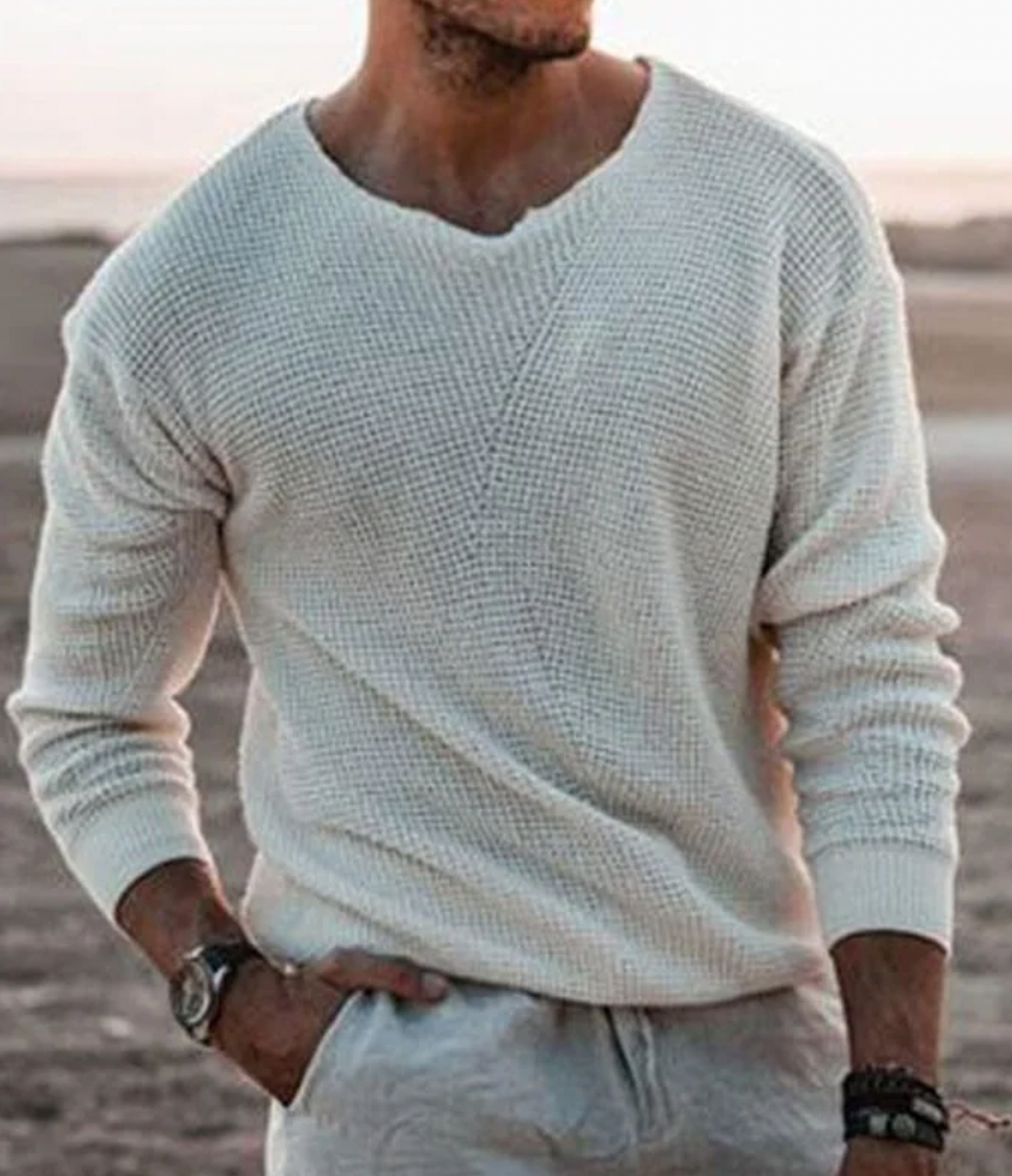Ethan | Knitted Sweater | V-Neck Sweater | Breathable Sweater 1