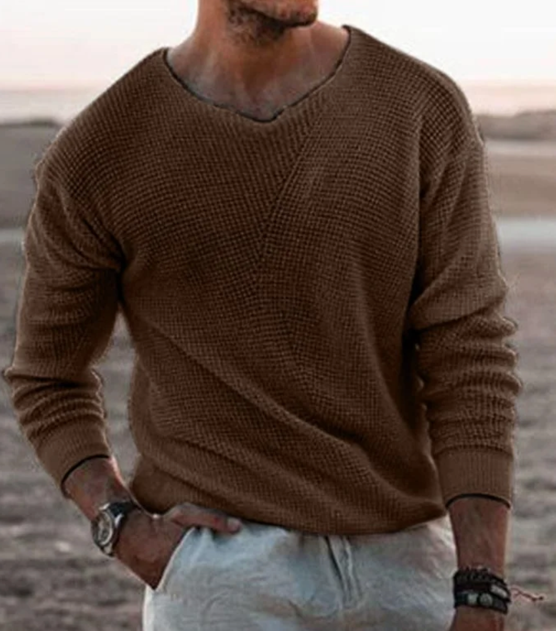 Ethan | Knitted Sweater | V-Neck Sweater | Breathable Sweater 4