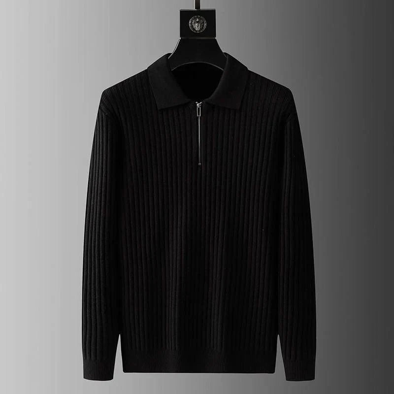 Ethan | Long Sleeve Polo | Knit Polo Shirt | Comfortable Polo 1