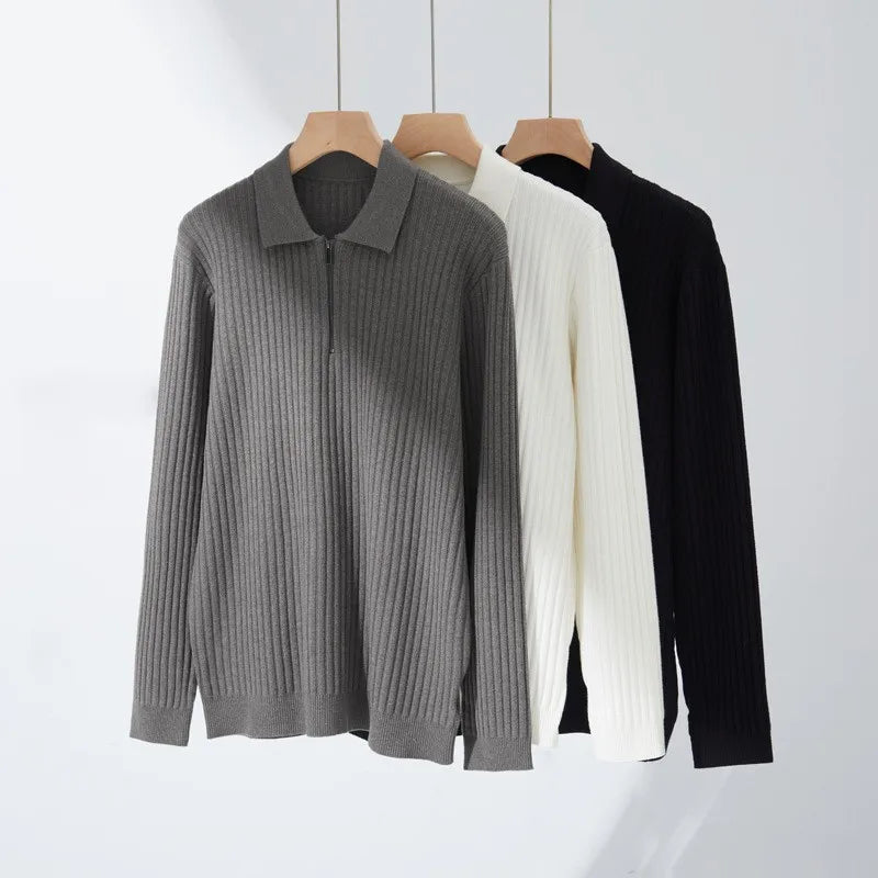 Ethan | Long Sleeve Polo | Knit Polo Shirt | Comfortable Polo 3