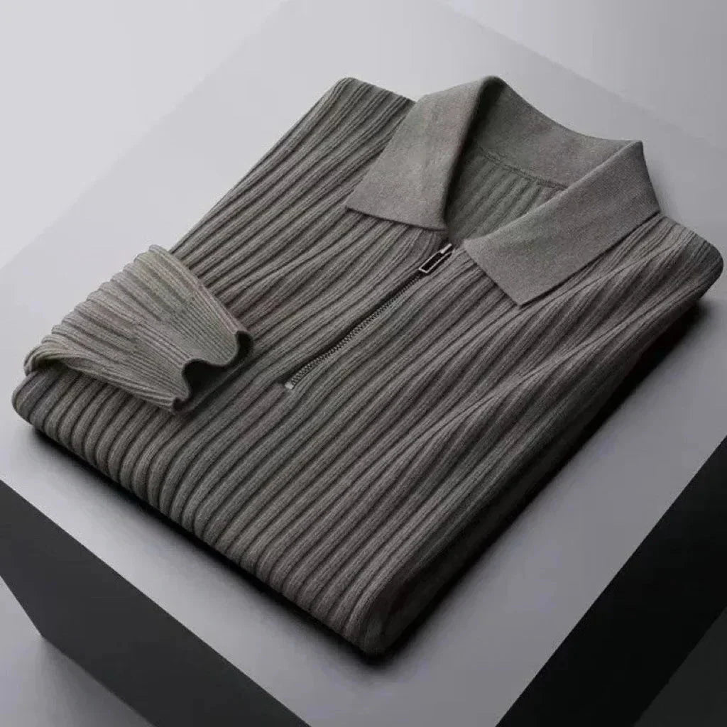 Ethan | Long Sleeve Polo | Knit Polo Shirt | Comfortable Polo 4