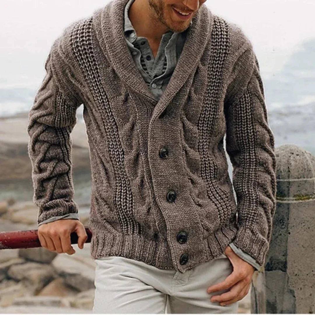 Ethan | Men's Cardigan | Mens Black Cardigan | Stylish Winter Essential 2