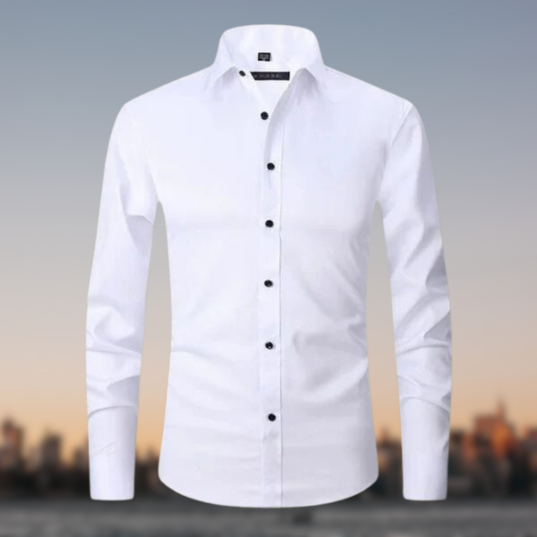 Ethan | Men's Dress Shirts | White Dress Shirt | Black Dress Shirt 0