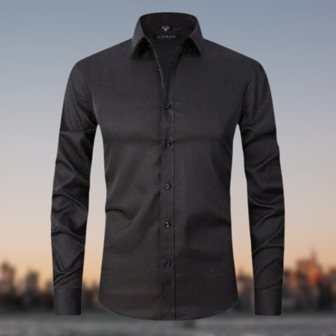 Ethan | Men's Dress Shirts | White Dress Shirt | Black Dress Shirt 1
