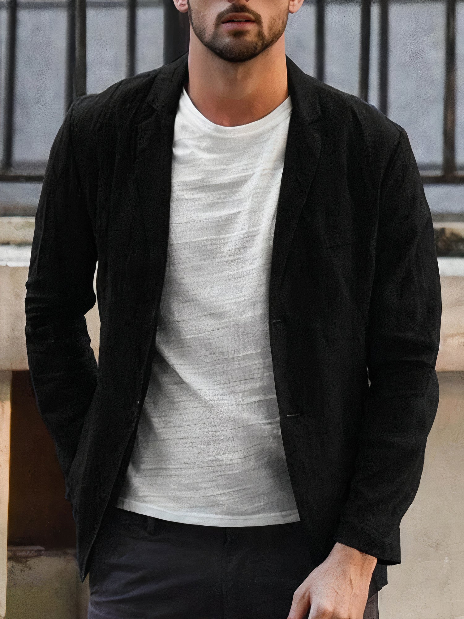Ethan | Men's Jacket | Linen Style | Breathable Comfort 8
