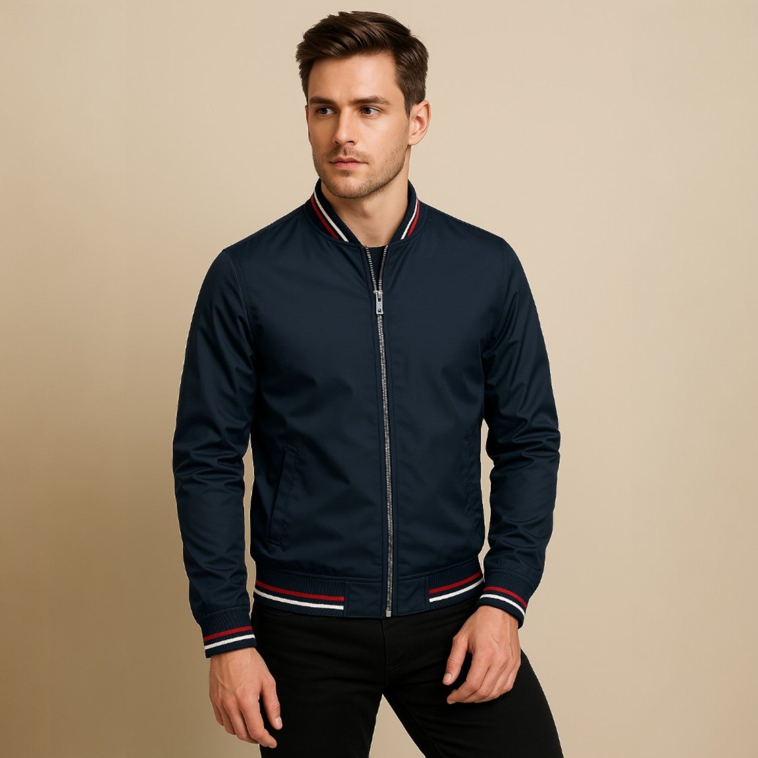 Ethan | Men's Jacket | Sporty Elegance | Light Cotton Jacket 6